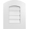 Ekena Millwork Arch Top Surface Mount PVC Gable Vent: Non-Functional, w/ 3-1/2"W x 1"P Standard Frame, 14"W x 16"H GVPAR14X1601SN - alternate 1